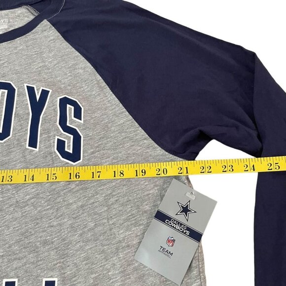 Dallas Cowboys T-Shirt Men’s Size Medium Gray Blue NFL Football New - Picture 3 of 5